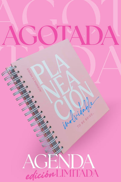 Agenda para novias Planeación Inolvidable