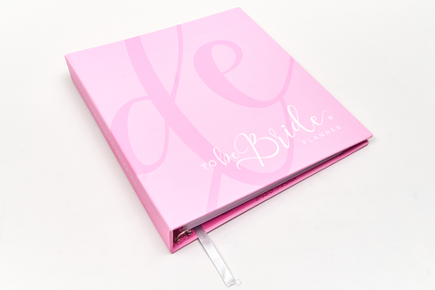 Libro Planeador de Bodas To Be Bride, Carpeta Organizadora y Agenda para Novia portada Rosa
